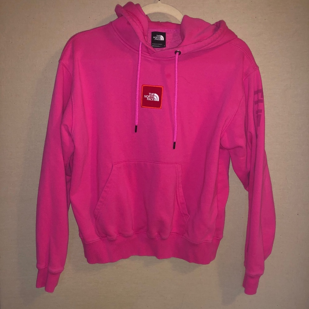 the north face hot pink hoodie